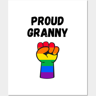 Proud Granny Rainbow Pride T Shirt Design Posters and Art